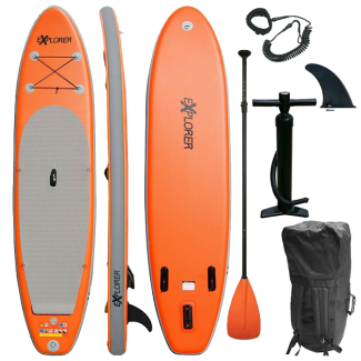 Stand - 320x76x15cm Up 320 orange Surfboard eXplorer Paddle | SUP I